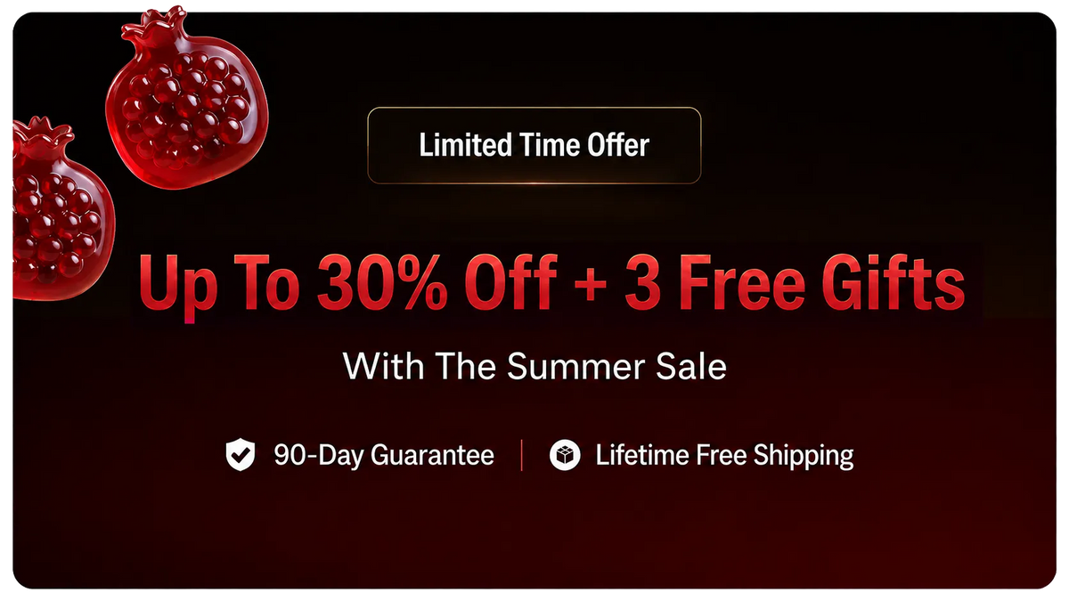Up to 55% off and five free gifts summer sale